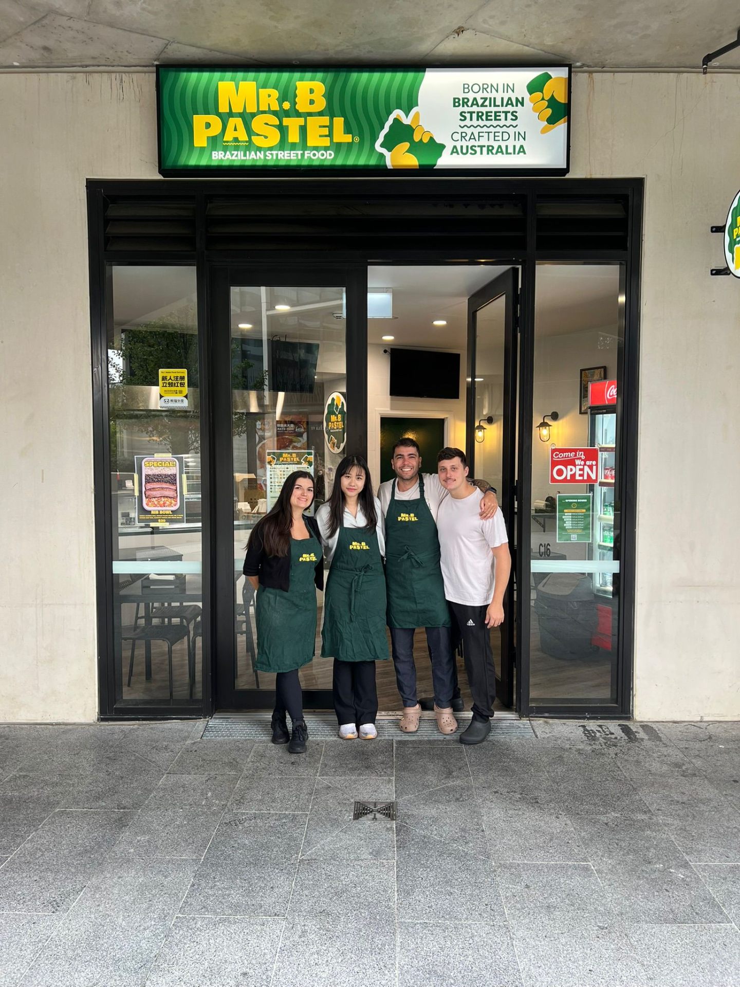 Mr. B Pastel shop front at Grazier Lane, Belconnen